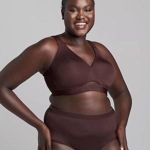 Comfort Bliss Lightly Lined No-Wire Bra Choclate Plum 44DDD NWTS